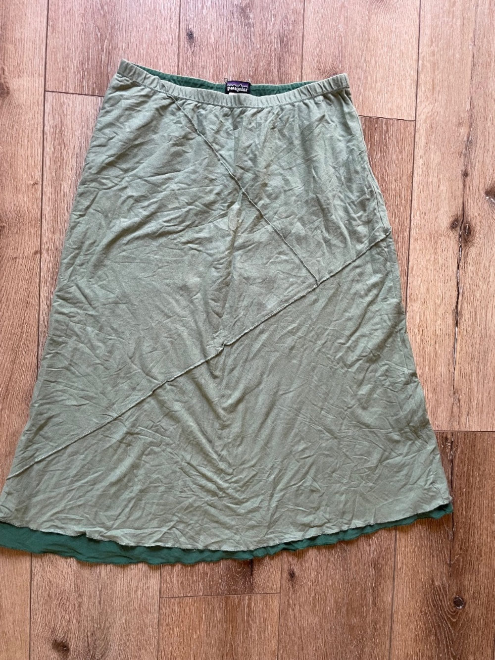 Pantagonia Reversible Green Maxi Skirt Size S